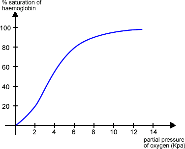 Image result for oxygen dissociation curve a level biology
